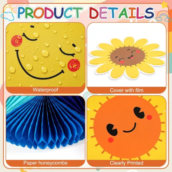 51 Pcs Classroom Bulletin Board Decoration Set - Smiles {3}