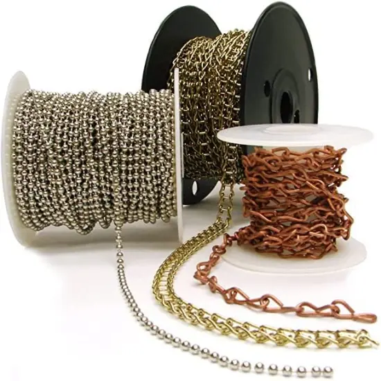 Silver Plated Stainless Steel Ladder Chain - 5ft. {2}