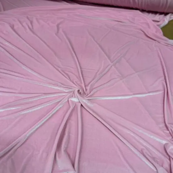 1 Yard Durable Stretch Velvet Fabric for Home, Office & Events 58/60" Width Pink {1}