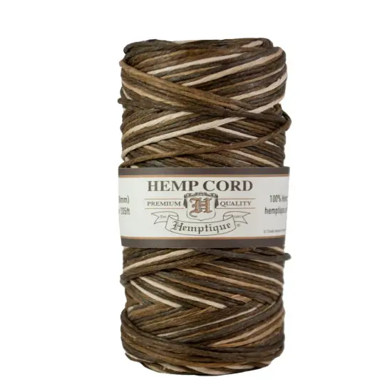 Hemptique 1.8mm Variegated #48 Hemp Cord Spools Jewelry Bracelet Making Crafting Scrapbooking Bookbinding Mixed Media Crocheting Macrame Gift Wrapping Outdoor Gardening Rainbow {3}