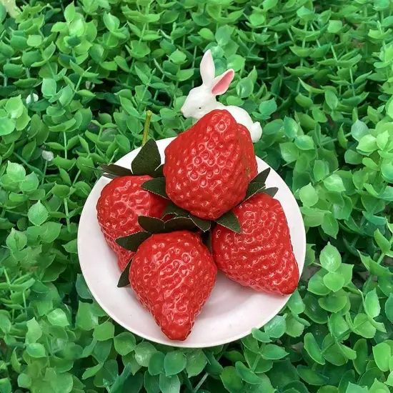 18PCS Plastic Artificial Red Strawberries {3}