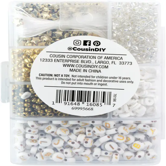 CousinDIY Mosaic Bracelet Kit-Gold Rush {3}