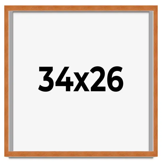 Classic Brown Picture Frame - UV Acrylic, Backing Board, Hanging Hardware Included {1}