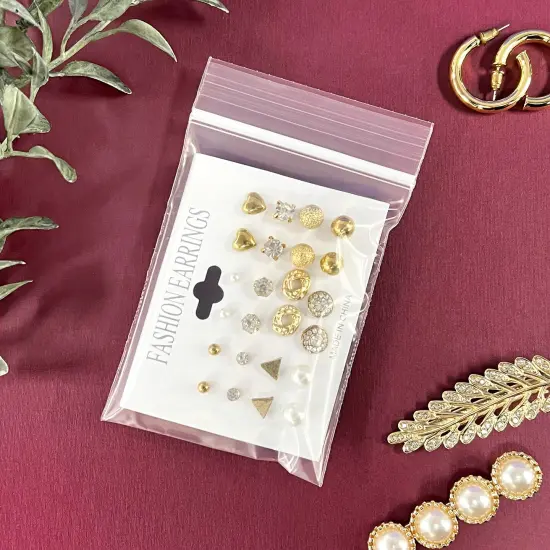 Plymor 3" x 4", 4 Mil Heavy Duty Zipper Reclosable Plastic Bags {6}