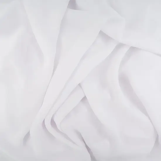 1 Yard Wool Dobby Solid Woven Fabric Soft Textured Drapery Upholstery 57/58" Width WHITE {1}