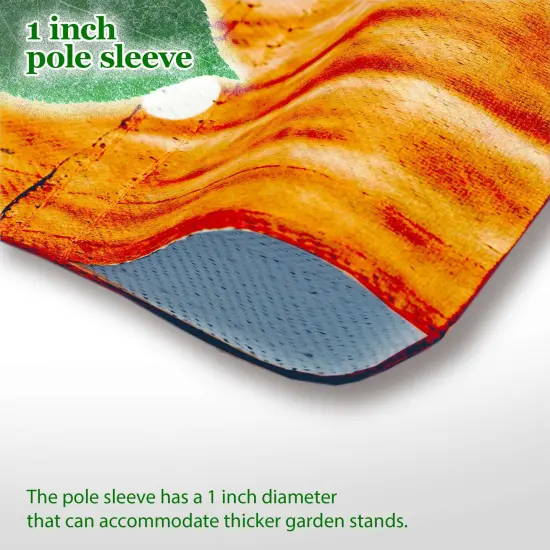 G128 Combo Pack: Garden Flag Stand 36x16IN & Garden Flag Christmas Welcome Gnome Printed 12x18IN Double Sided {2}