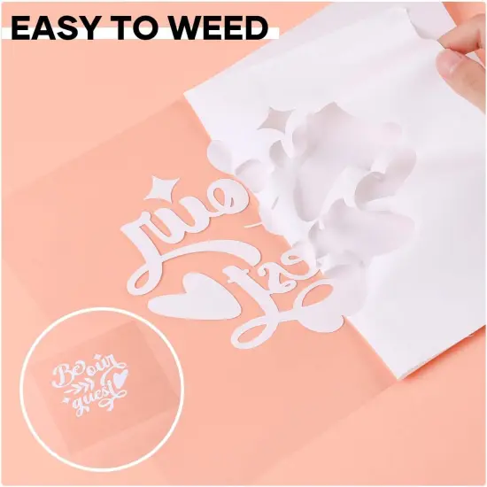 12" x 20ft White Iron on Vinyl for All Cutting Machines, HTV Vinyl for Shirts {5}