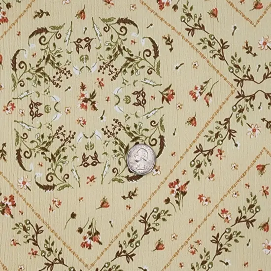 1 Yard Fresh Lemon Rayon Crinkle Apparel Fabric, 50/52" Wide, Lightweight & Soft {4}