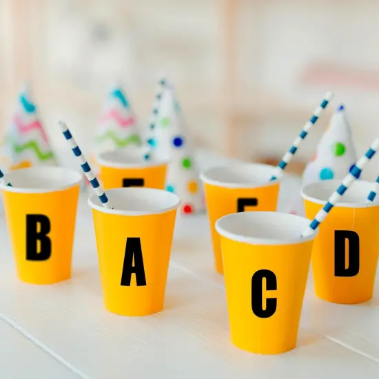 470 Pcs 10 Sheets Letter Stickers {2}