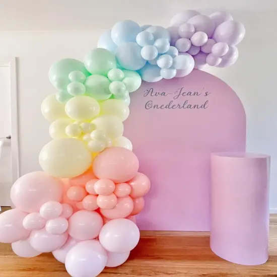 Pastel Balloons Latex Party Balloons, 100 Pack 12 inch Round Helium Multicolor Macaron Balloons {3}