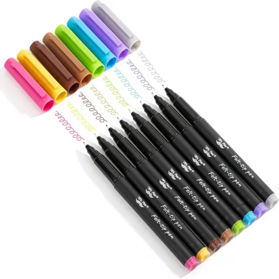 Felt Tip Pens, 8 Pack, Colorful Felt Tip Pens {1}