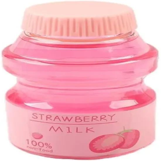 Clear Slime Strawberry Jelly Slime Fluffy Slime Stretchy Crunchy Slime Bubble Slime Soft Putty Stress Relief Toy Party Favors Slime Add Ins Super Light Favor Gift and Birthday (Pink) {1}