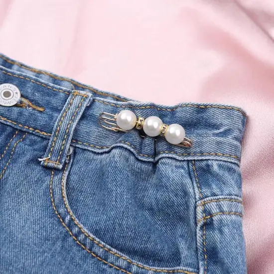 12 Pieces Pearl Brooch Pins, Safety Pin for Women Girls Clothing Dresses Jeans,Sweater Shawl Clips Pearl Brooches {2}
