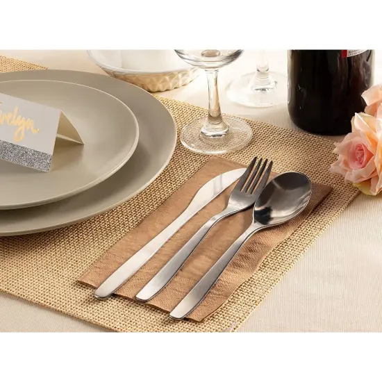 Kraft Party Supplies, Paper Napkins (Brown, 7.8 x 4.4 In, 200 Pack) {2}