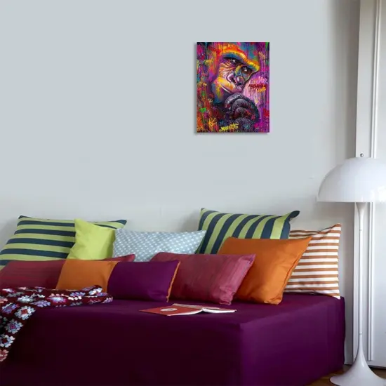 DIY Paint by Numbers Painting Canvas for Kids or Adults Beginner with Brushes and Acrylic Paints Frameless {3}