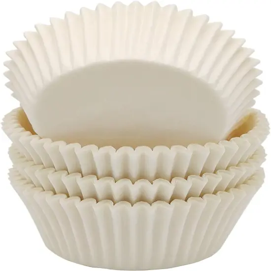 Premium White Standard Greaseproof Cupcake Liners Muffin Baking Cups for Wedding, 100-Count {1}