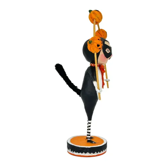 Lori Mitchell Halloween Toss a Jack Cat Figurine {4}