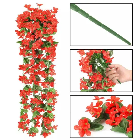Artificial Hanging Flowers Vine Colorful Plants Home Garden Decor {3}