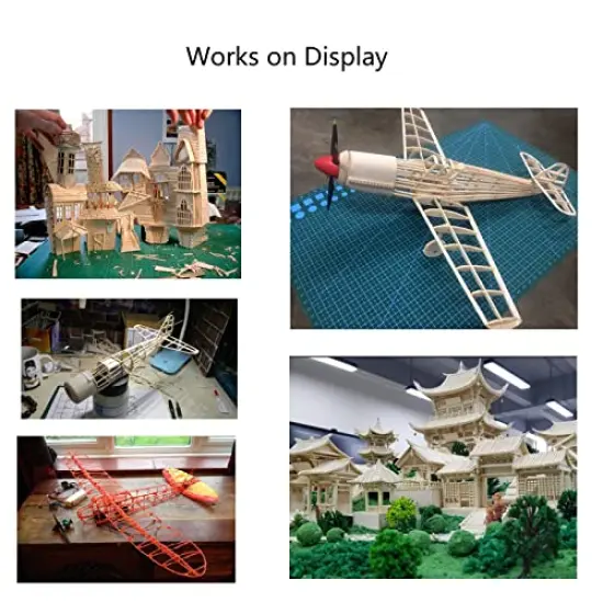 12 Pack Balsa Wood Sheets 1/16 x 4 x 8 Inch Natural Wood Color Unfinished Wood for Crafts Make Models of House Airplane Ship Boat DIY Wooden Plate Model (200x100x1.5mm) {2}