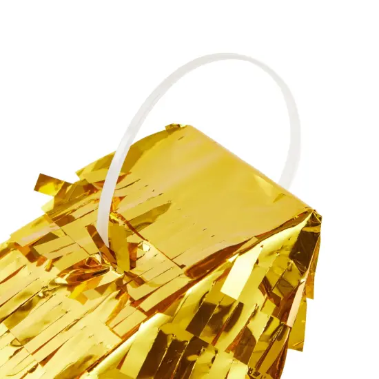 Gold Foil Moon Pinata with Pull Strings for Birthday Party, Twinkle Twinkle Little Star Gender Reveal Party Decorations (16.5 x 11 x 3 In) Yellow {5}