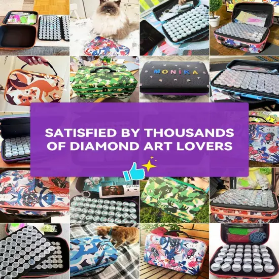 60 Slots Storage Container for Diamond Art Kits for Adults,Portable Bead Storage Boxes for Diamond Painting Accessories and Tools {4}