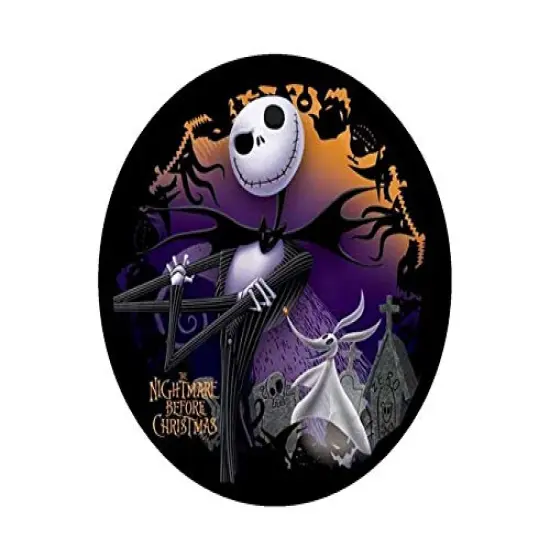 JACK Nightmare Before Christmas ROUND Edible Icing Image Cake topper Birthday Decoration sugar sheet Skellington sally halloween party {1}