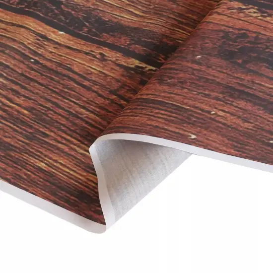 8 ft Brown Vinyl Photography Background Vintage Wood Printed BACKDROP Events {2}