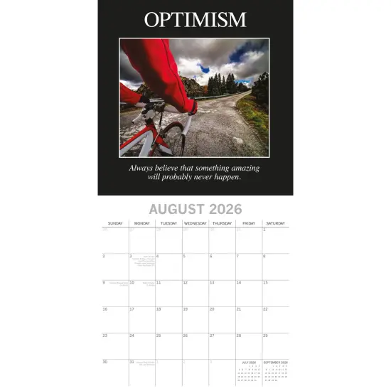 The Gifted Stationary 2026 Square Wall Calendar, Demotivation, 16-Month Funny Corner Theme Hanging Calendar with 180 Reminder Stickers, Month Planner for Home, or Creative Spaces, 12x12 In Multicolor {3}