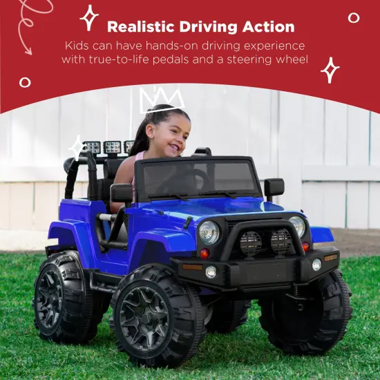 Best Choice Products 12V Kids Ride On Truck Car w/ Remote Control, Spring Suspension, Bluetooth, LED Lights {2}
