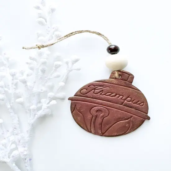 KRAMPUS BELL ORNAMENT | DARK CHRISTMAS | CLAY CUTTER {2}