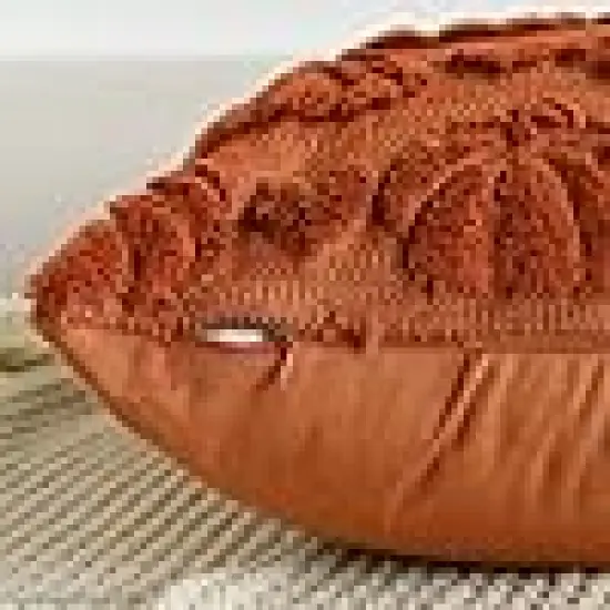 Pumpkin Heart Caramel Throw Pillow Covers {6}