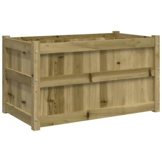 vidaXL Garden Planter 35.4"x19.7"x19.7" Impregnated Wood Pine {2}