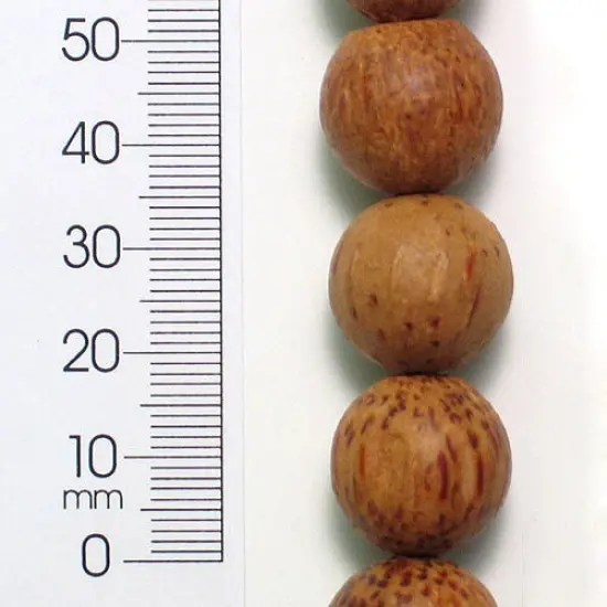 6 Packs of Wood Beads - Pepper Brown - 18mm - 8" Strand {1}