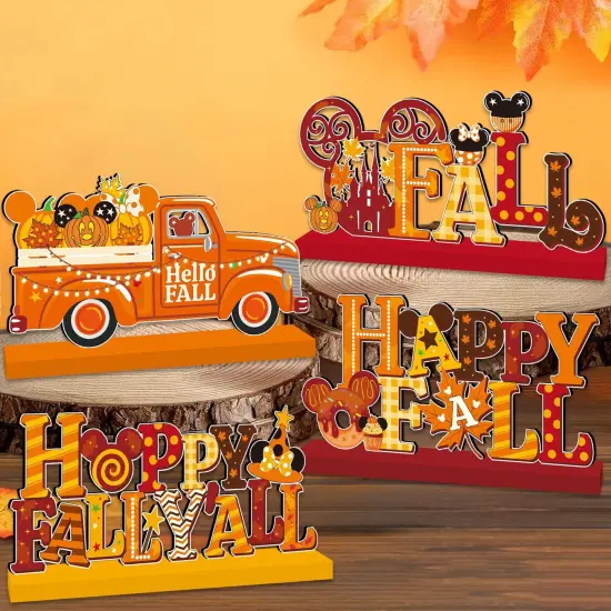 4pcs Fall Decorations for Home Table Decor {3}