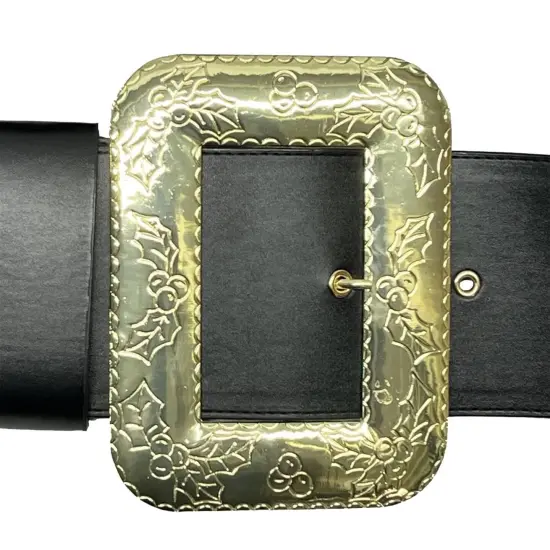 Oversized Santa Belt with Big Metal Buckle Costume Accessory {3}