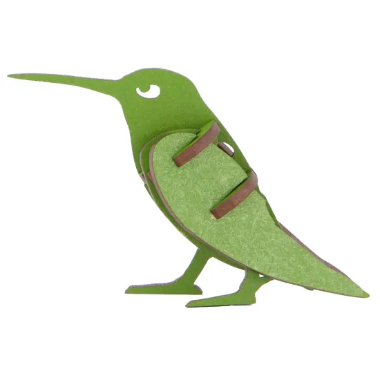 Little & Wood: Woodlet: Small - Hummingbird - Green, 3D Wooden Kit-Set, Bird Puzzle, Easy Assembly, Pop Build Fun, Sustainably Sourced Wood, Ages 6+ {6}