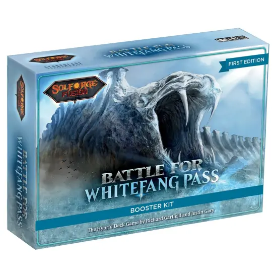 SolForge Fusion: Battle for Whitefang Pass Booster Kit - Standalone Expansion, The Hybrid Deckbuilding Card Game, 4 Faction Decks, Lane Based Combat {1}