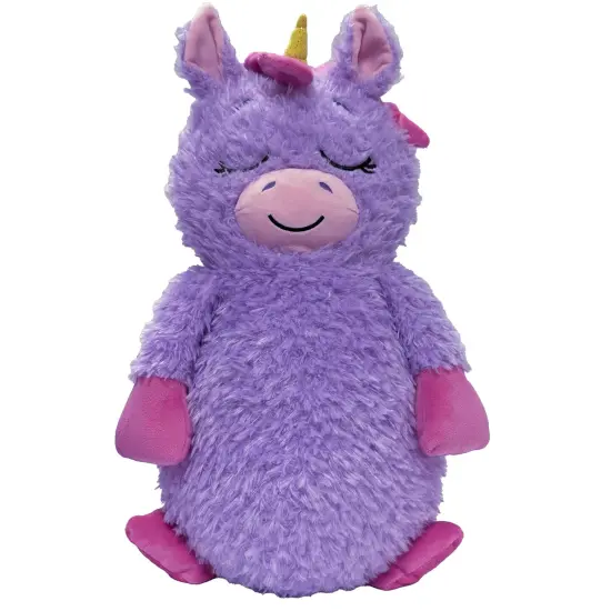 Happy Nappers: Adorable Storables - Unicorn - Purple & Pink - 8&rdquo; Character Box & Surprise 8&rdquo; Plush Toy w/ Weighted Paws, Square Storage Bin, Kids 1+ {3}
