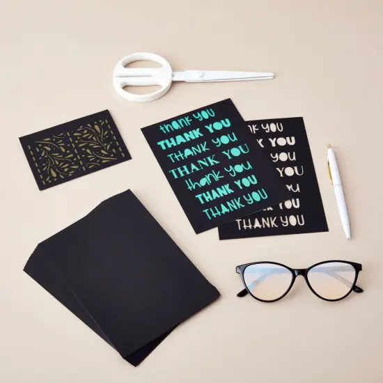 Card Stock, Black Stationary Paper for Post Cards and Crafts (5 x 7 In, 150 Pack) {2}