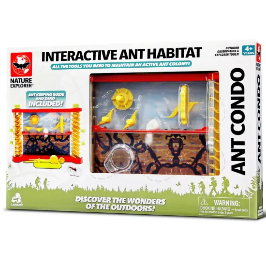 Lanard Nature Explorer: Ant Condo - Interactive Insect Sand Habitat, House & Maintain An Active Colony, All-In-1 Observation, STEM Toy, Kids Ages 3+ {1}