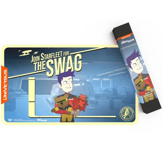 UniVersus: STAR TREK: Lower Decks - Brad Boimler Playmat - 24 x 14" Neoprene Mat, Tabletop Card Game Accessory, UVS Games, Officially Licensed {3}