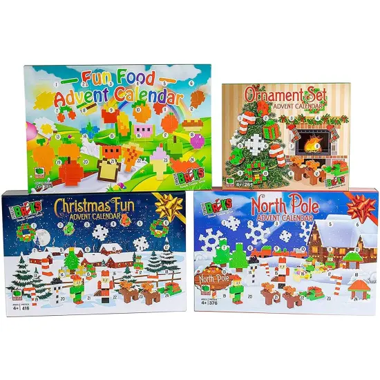 Strictly Briks Classic Bricks Advent Calendar for Kids and Toddlers, Countdown to Christmas Building Block Toy, 100% Compatible with All Major Brick Brands, Christmas Fun Theme, 416 Pieces {7}