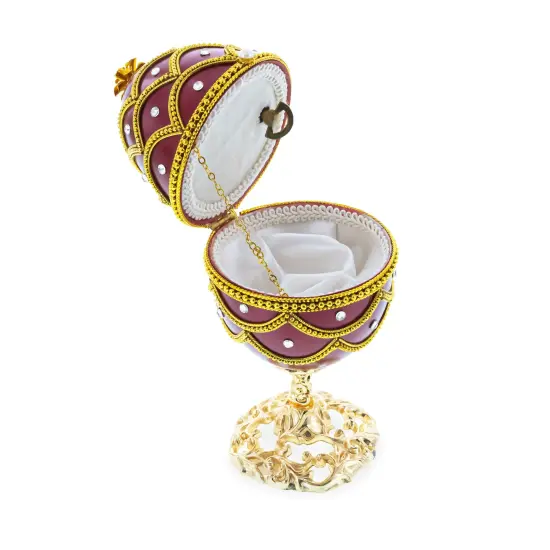Real Eggshell Royal Inspired Musical Easter Egg 5.4 Inches {5}