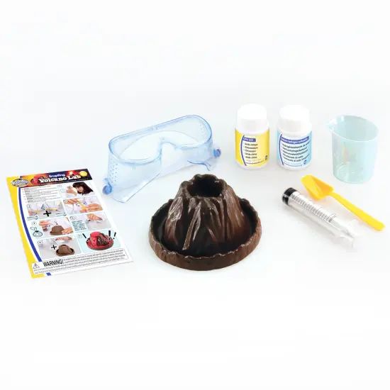 Brainstorm: Erupting Volcano Lab - Science Eruption Kit, Safe Chemical Reactions, Math-Technology-Engineering, STEM Learning, Multi-Lingual, Kids 8+ {3}