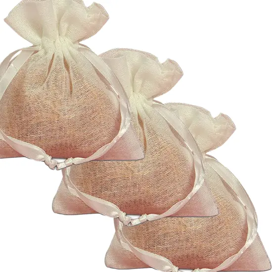 4" x 5" Drawstring Muslin Bags Natural & Colored Options {2}
