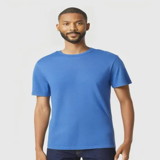 Gildan&reg; Softstyle Crewneck Short Sleeve CVC T-Shirt Carolina Blue Mist {1}