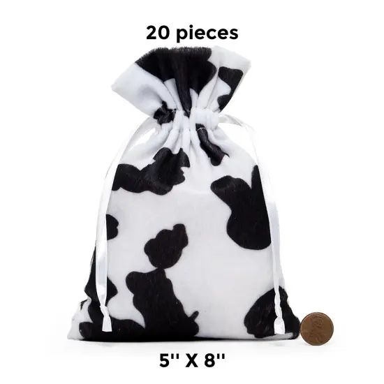 Plush Animal Faux Fur Storage Bags 5" x 8" {1}