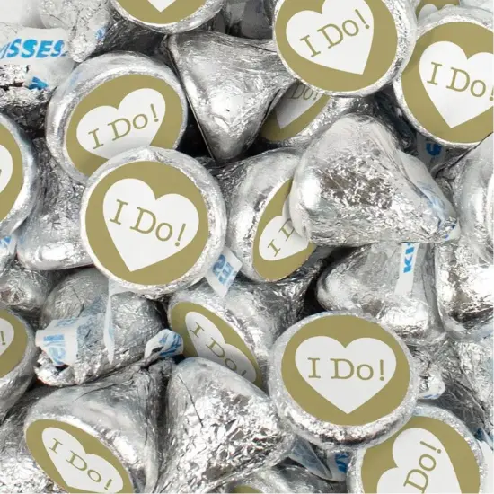 Wedding Kisses with "I Do" Stickers {1}