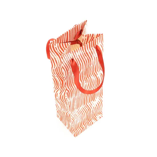 Wine Gift Bags - Set of 5, 14 X 4.5 Inch Red {3}