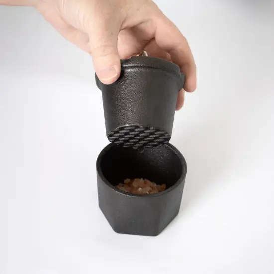 Lehman's Cast Iron Spice Grinder 3-Piece Set, Heavy Duty Manual Spice Mill for Fresh Herbs Salt Pepper and More, Durable Easy-to-Use Kitchen Tool {6}